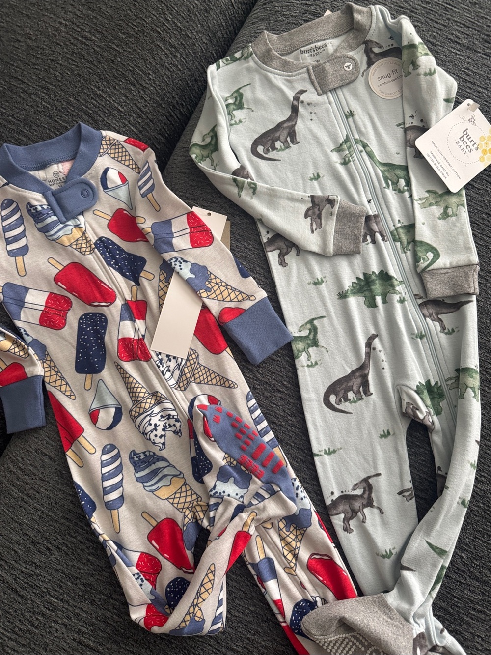 12M Onsies Burt’s Bees + Honest Brand NWT